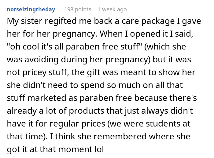 Woman Is Regifted The Same Present She Gave Her BF’s Mom, Others Share Similar Stories Online