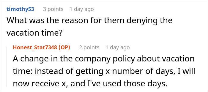 “Four Paid Unused Vacation Days Will Cost You Thousands”: Worker Complies With A Made-Up Rule