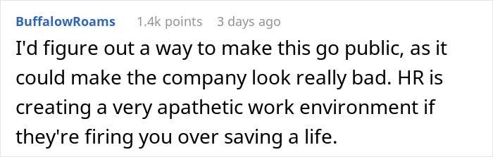 “I Was Fired On The Spot”: Person’s Heroic Move On The Way To Work Cost Them A Job “I Was Fired On The Spot”: Person’s Heroic Move On The Way To Work Cost Them A Job