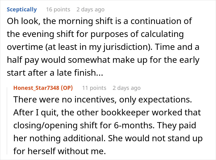 "Close At 11 PM, Open At 5 AM": Management Refuses To Let Employee Switch Schedules, Regrets It