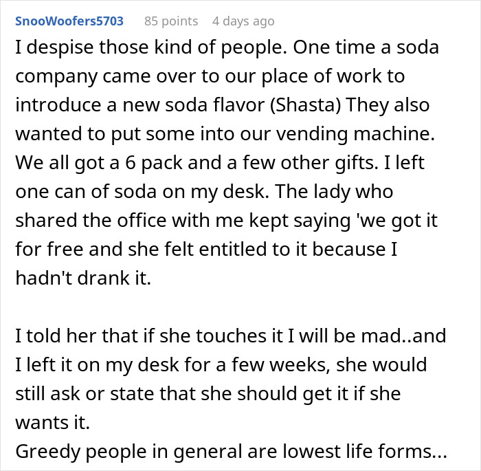 Person Exposes Office Food Thief With A Planted Lunch Burrito: “He Immediately Threw Up” Person Exposes Office Food Thief With A Planted Lunch Burrito: “He Immediately Threw Up”