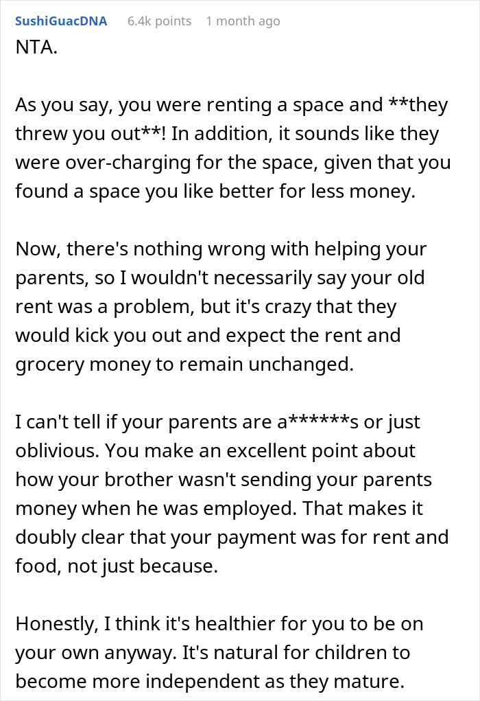 Woman Moves Out Of Parents' Home After They Asked Her To Give Her Space To Brother, They Freak Out