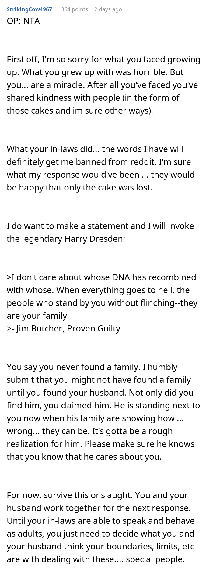 In-Laws Betray Woman’s Trust By Sharing Her Secret, She Refuses To Bake A Cake For Niece In Return In-Laws Betray Woman’s Trust By Sharing Her Secret, She Refuses To Bake A Cake For Niece In Return