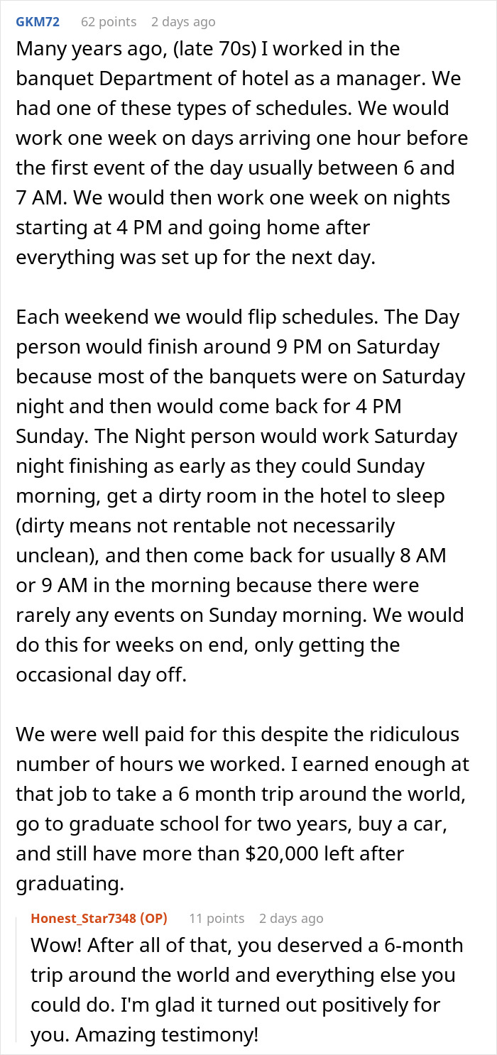 "Close At 11 PM, Open At 5 AM": Management Refuses To Let Employee Switch Schedules, Regrets It "Close At 11 PM, Open At 5 AM": Management Refuses To Let Employee Switch Schedules, Regrets It