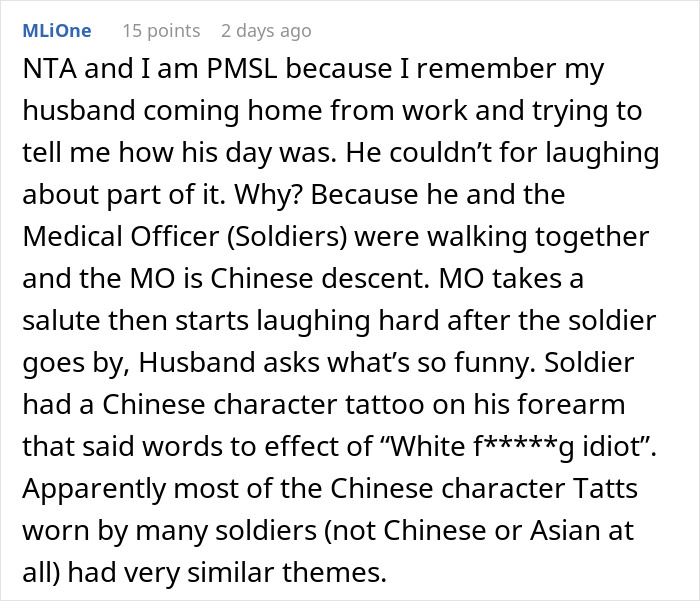 Man Gets Called Out For Telling His Friend The True Meaning Of Her “Chinese” Tattoo Man Gets Called Out For Telling His Friend The True Meaning Of Her “Chinese” Tattoo