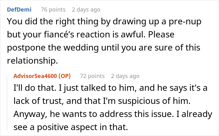 Guy Freaks Out Over Prenup And Especially The 'Infidelity Clause'