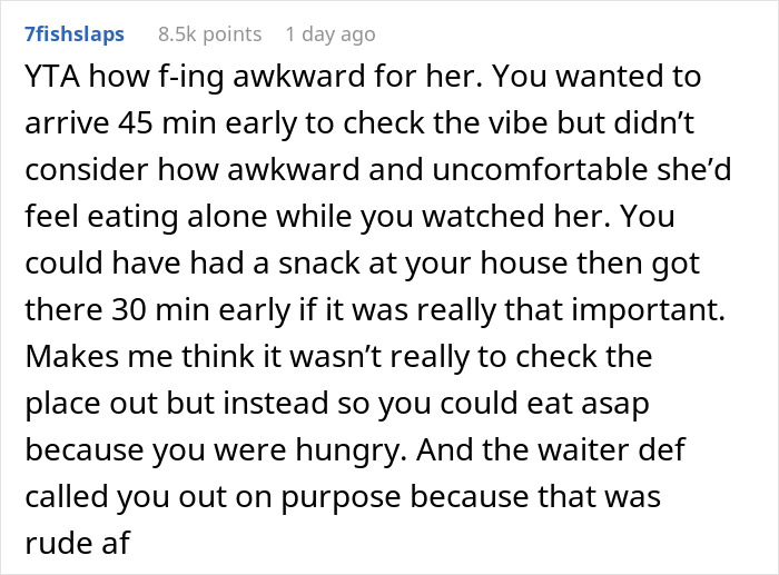 Guy Doesn't Understand Why Date Got Upset He Ate Without Her, The Internet Doesn’t Hold Back Guy Doesn't Understand Why Date Got Upset He Ate Without Her, The Internet Doesn’t Hold Back
