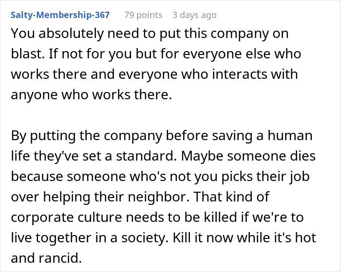 “I Was Fired On The Spot”: Person’s Heroic Move On The Way To Work Cost Them A Job “I Was Fired On The Spot”: Person’s Heroic Move On The Way To Work Cost Them A Job