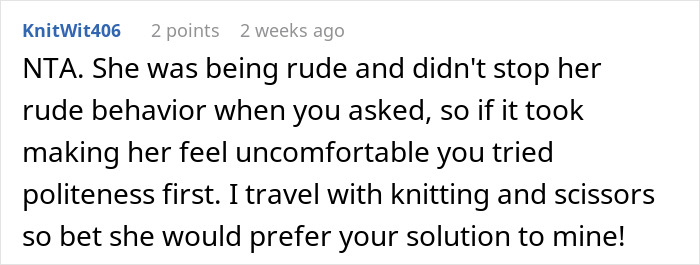 Dad Figures Out How To Make Woman On Plane Uncomfortable After She Refuses To Move Her Hair Away Dad Figures Out How To Make Woman On Plane Uncomfortable After She Refuses To Move Her Hair Away