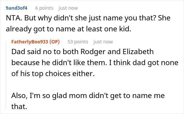 “AITA For Telling My Mom She Has Zero Rights To Name My Wife’s And My Child” “AITA For Telling My Mom She Has Zero Rights To Name My Wife’s And My Child”