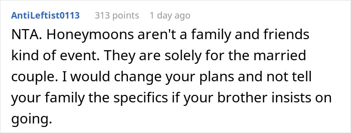 Woman Doesn’t Want Her Brother Joining Her On Honeymoon, Considers Giving Wrong Address