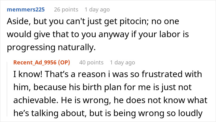 Man Gets Mad When Wife Says Only She’s Behind The Choices On Their Baby’s Birth, As It’s Her Body Man Gets Mad When Wife Says Only She’s Behind The Choices On Their Baby’s Birth, As It’s Her Body