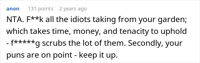 Neighbors Treat Woman’s Garden As Free For Everyone, End Up On A Hilarious “Wall Of Shame” Neighbors Treat Woman’s Garden As Free For Everyone, End Up On A Hilarious “Wall Of Shame”