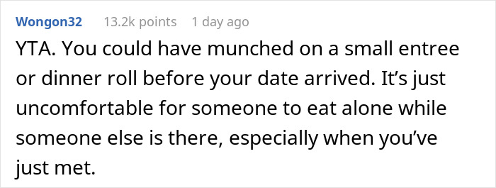 Guy Doesn't Understand Why Date Got Upset He Ate Without Her, The Internet Doesn’t Hold Back Guy Doesn't Understand Why Date Got Upset He Ate Without Her, The Internet Doesn’t Hold Back