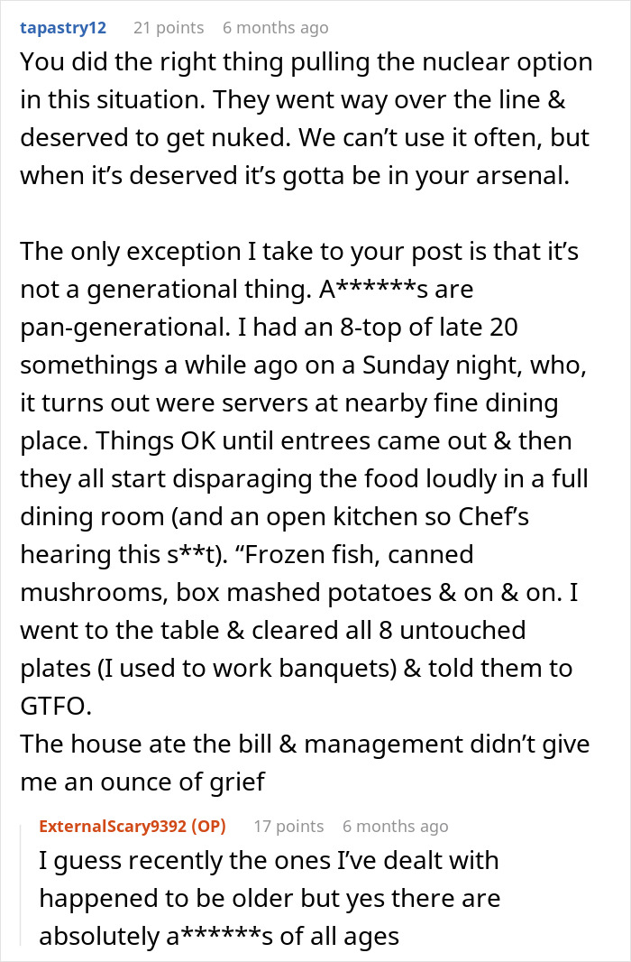 Karen Gets Ridiculously Embarrassed And Shooed From Restaurant By Server Who She Tried Raging At