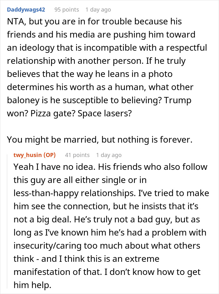 “Stop Being An Incel”: Wife Done With Husband Putting Alpha-Male Influencer’s Needs First “Stop Being An Incel”: Wife Done With Husband Putting Alpha-Male Influencer’s Needs First