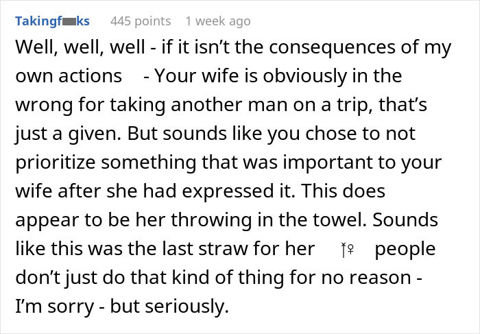 Husband Refuses To Go On A 10-Year-Anniversary Trip With Wife, She Goes With Another Man Husband Refuses To Go On A 10-Year-Anniversary Trip With Wife, She Goes With Another Man