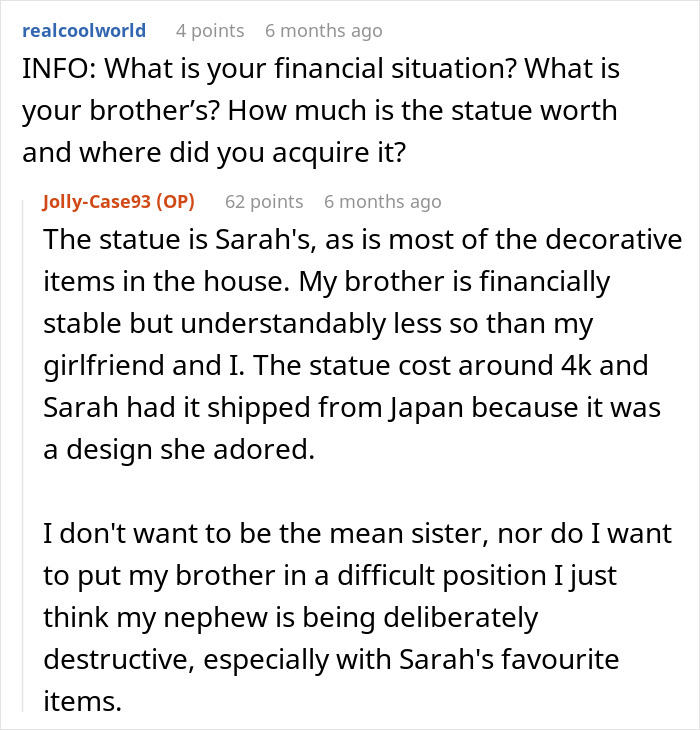 Dad Is Furious His Sister Is Asking Him For $4k In Damages After Nephew Wreaks Havoc Dad Is Furious His Sister Is Asking Him For $4k In Damages After Nephew Wreaks Havoc