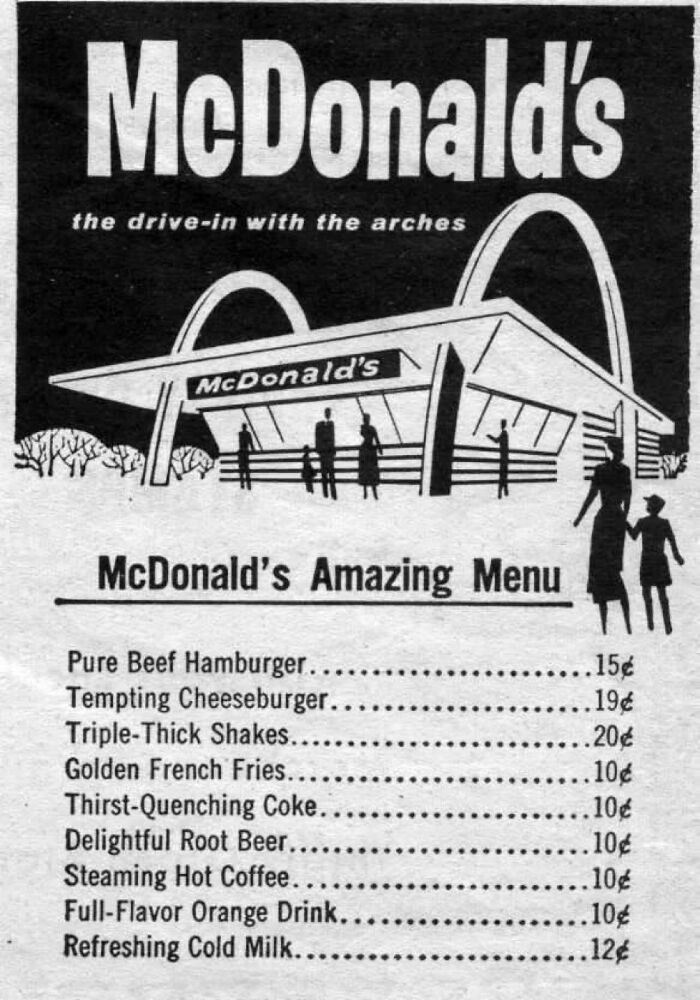 Mcdonald’s Menu From 1959