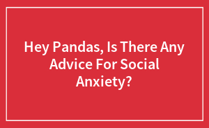 Hey Pandas, Is There Any Advice For Social Anxiety?