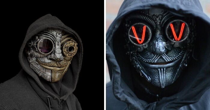 10 Steampunk-Style Masks That I Made