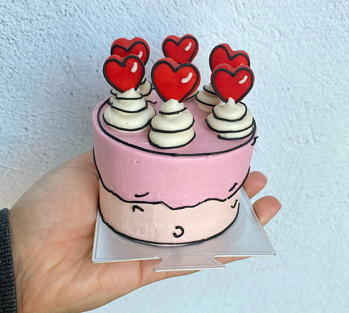 A Little Valentine's Day Cake I Made