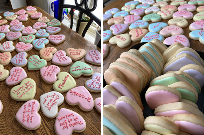Every Year, I Take Orders For Personalized Valentine's Cookies And Donate All The Money To A Local Charity. Fourth Year For This Fundraiser I Was Able To Donate $1540 To A Youth Group