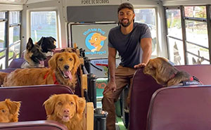 Man Created A Dog School Bus That Takes Pups On Daily Joyrides