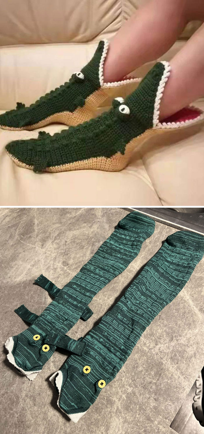 Christmas Socks As A Present. Crock Socks vs. Hand Puppets