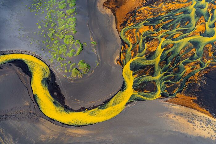 Nature / Aerial / Drone, 3rd Place: Veins Of The Earth By Robert Bilos