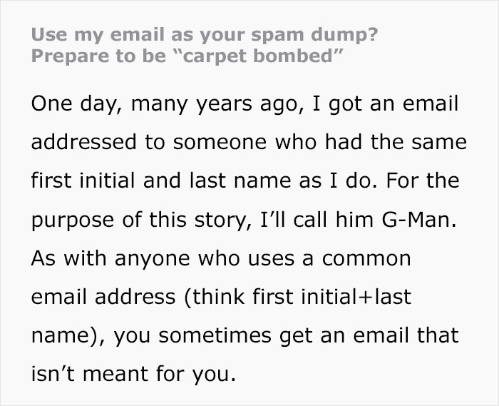 Guy Is Tired Of Getting Spam Emails Meant For Another Person, Executes Petty Revenge