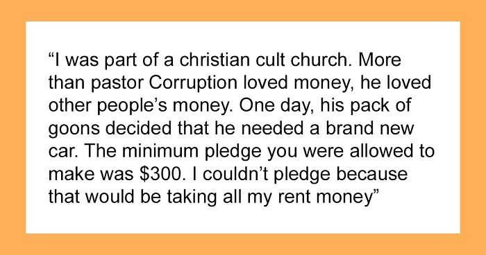 Broke College Student Gets Coerced To Give $300 Towards Pastor’s Gift, Makes The Church Regret It