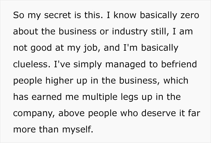 Person Discloses That They Have Faked Their Way To The Top, Wonders Whether This Is Morally Wrong Person Discloses That They Have Faked Their Way To The Top, Wonders Whether This Is Morally Wrong