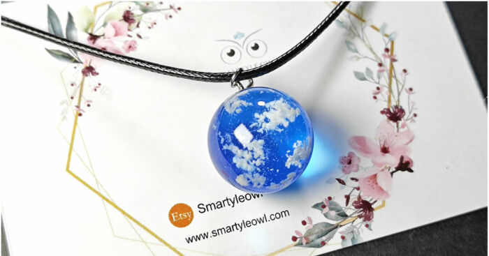 A Drop Of The Sky With Some Clouds