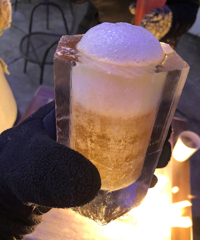 Why Bother With A Beer Glass When You Can Just Use Ice