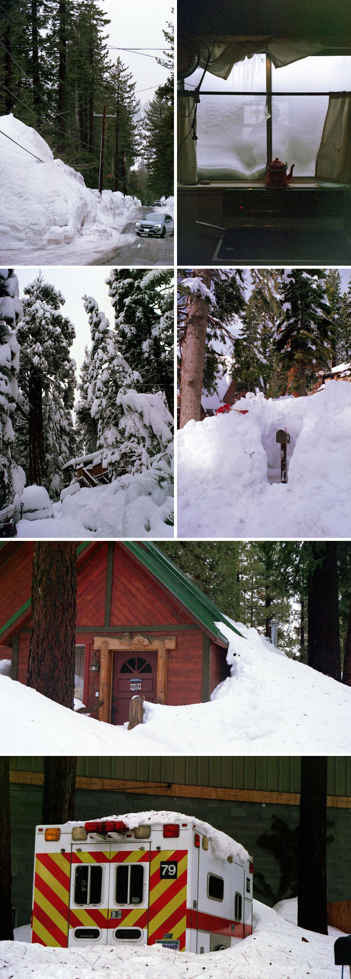 Snow Accumulation In South Lake Tahoe Last Winter