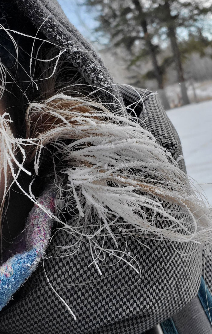 My Hair Even Froze