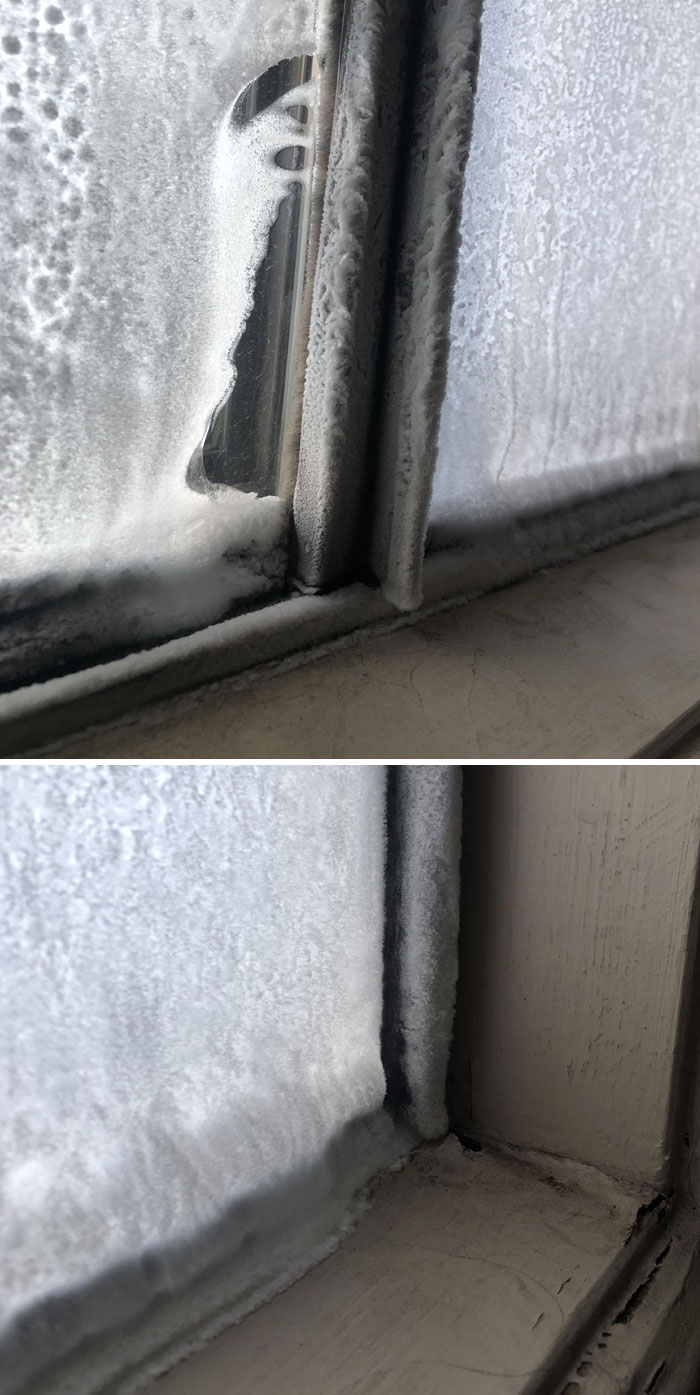 The Current State Of My Bedroom Window. Why, Canada? Why?