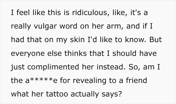 Man Gets Called Out For Telling His Friend The True Meaning Of Her “Chinese” Tattoo