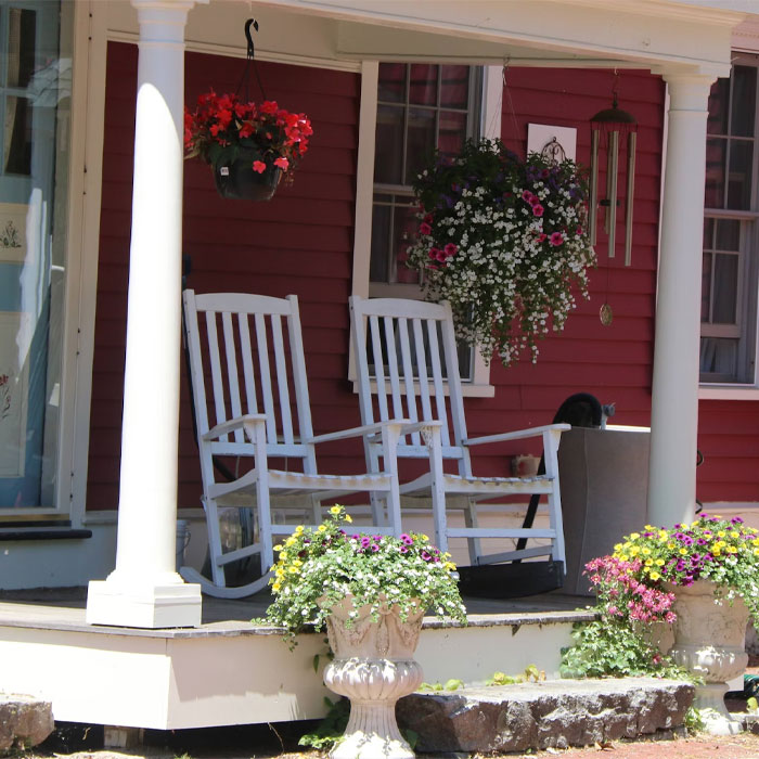House porch with rocking chairs