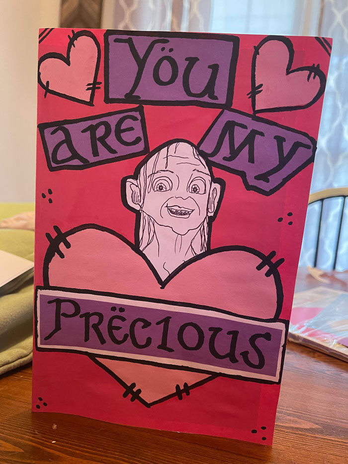 I Made My Boyfriend A Valentine’s Day Card