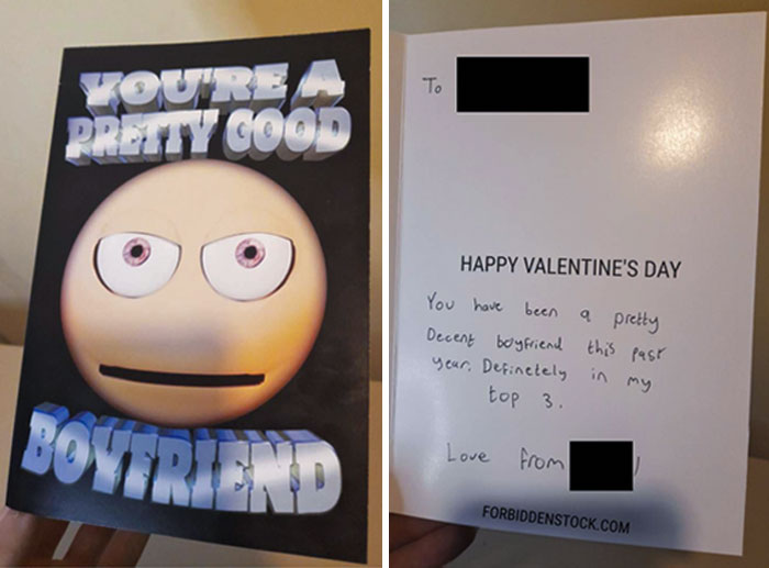 This Questionable Valentine's Day Card I Got Last Year