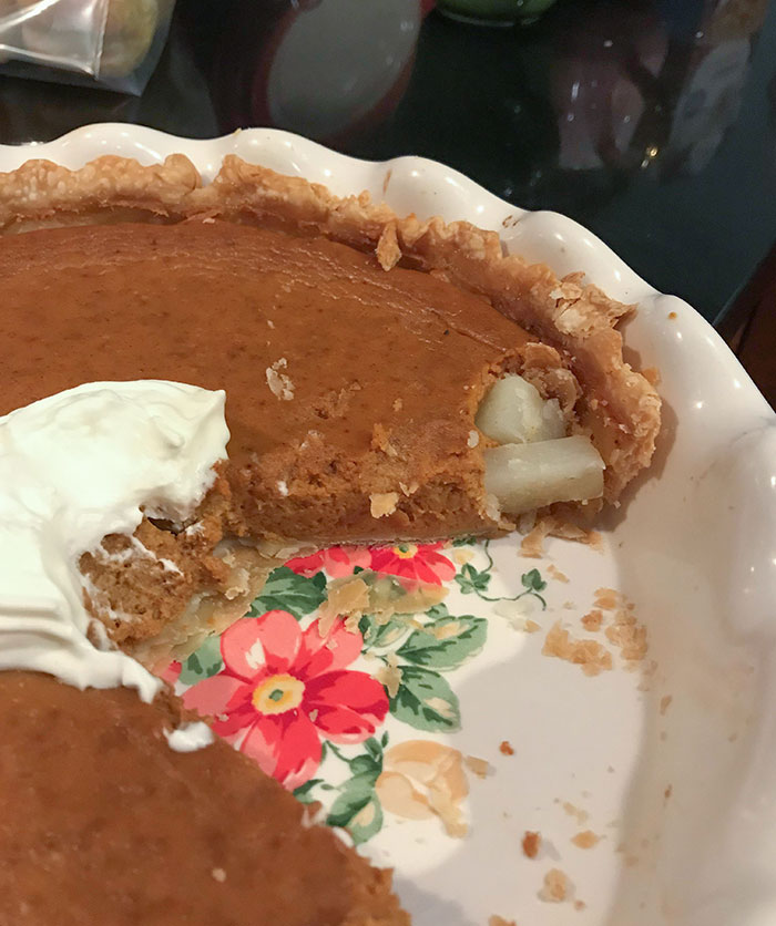 My Kid Took A Bite Out Of The Pie And Filled The Hole With Potatoes To Hide The Evidence