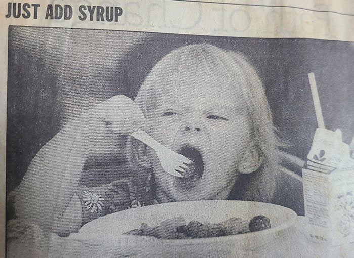 25 Years Ago My Wife Was Featured In The Newspaper Enjoying Pancakes At The 5th Annual Kiwanis Pancake Festival