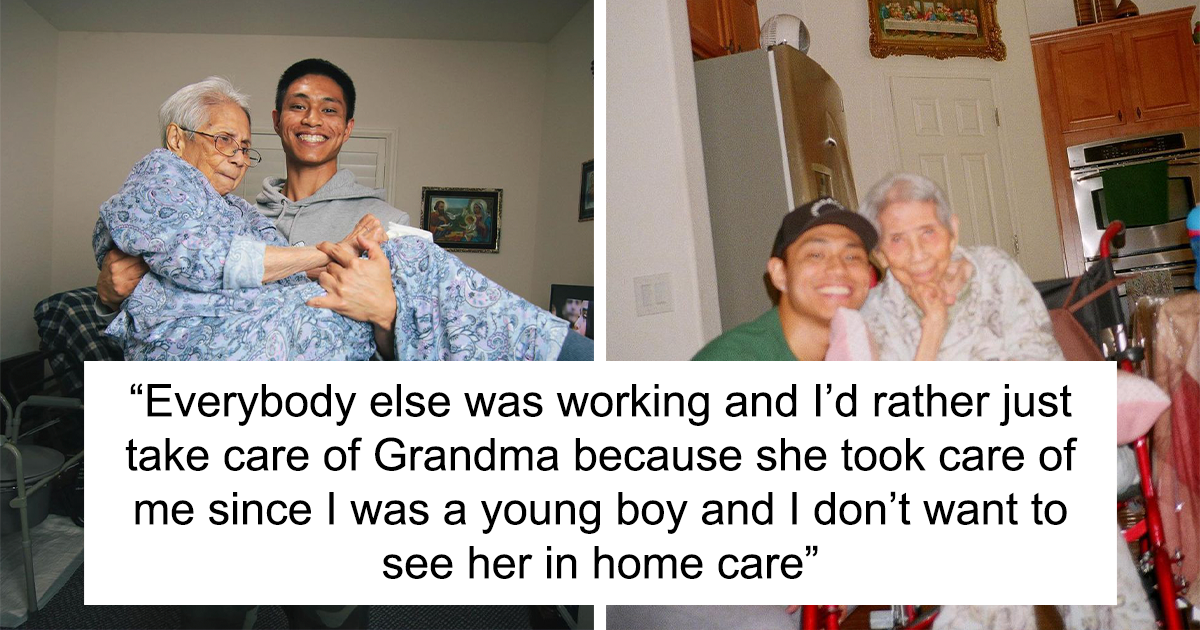 Young Man Shares Heartwarming Snippets From His Daily Life As 96 Y.O. Grandma's Full-Time Caretaker - Vimarsana News