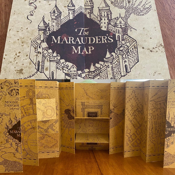Unfold The Magic Of Hogwarts With This Full-Size Marauder's Map. But Remember, Without The Password ('I Solemnly Swear That I Am Up To No Good'), It's Just Paper