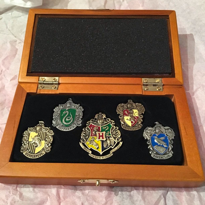 Seize Some Magic With These Hand-Enameled Hogwarts House Crest Pins, Perfect For Adding A Spellbinding Touch To Your Look And Your Collectibles Shelf