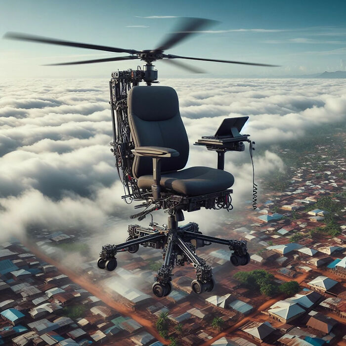 With The Help Of AI, I Made Nigerian Office Chairs Take To The Skies With The Help Of AI, I Made Nigerian Office Chairs Take To The Skies