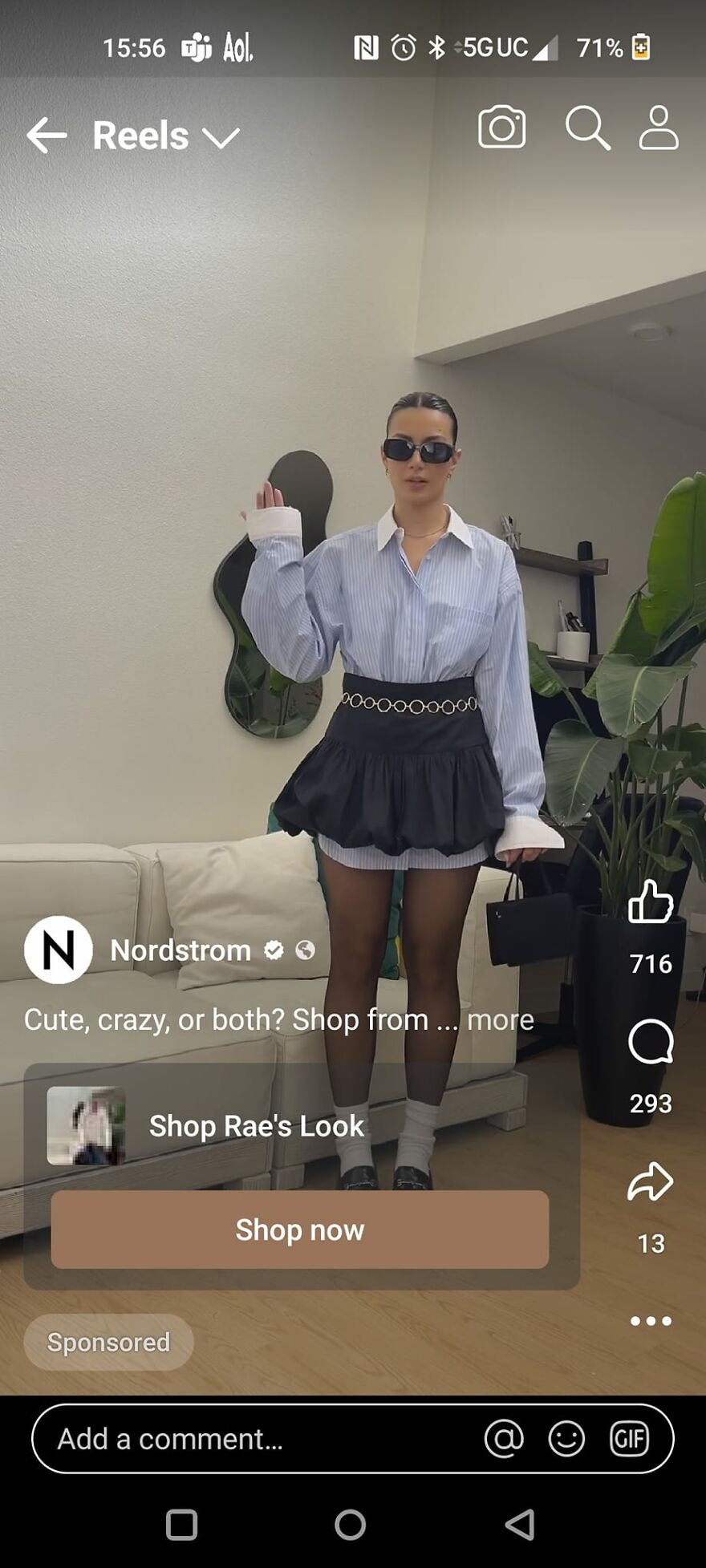 Yeah, She Planned This Whole Outfit Around Wanting Her Shirt To Show Under Her Skirt. Didn't Blur Bc It's An Ad. 🤣🫣