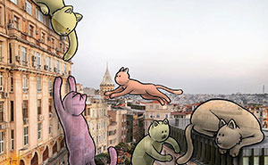 Architect Inserts Drawn Giant Characters Into Turkish Urban Landscapes (70 New Pics)